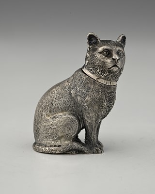 Lot 368 - A Victorian cast silver novelty zoomorphic...