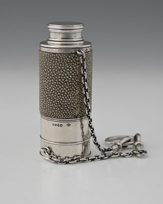 Lot 399 - A Victorian silver novelty spirits flask,...