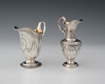 Lot 347 - A Victorian silver milk jug, in the late...