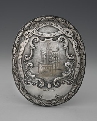 Lot 718 - A Victorian Apprentices Regatta silver arm...