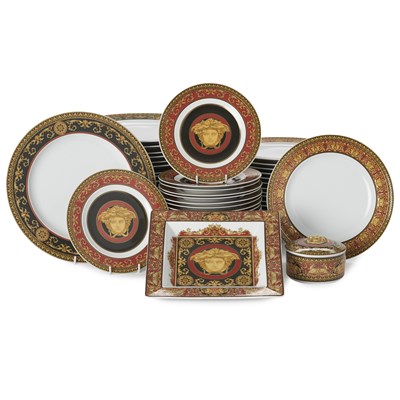 Lot 475 - Versace x Rosenthal, a 'Medusa' pattern dinner service