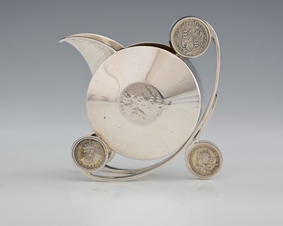 Lot 172 - Louis Dee, a Victorian novelty silver jug...