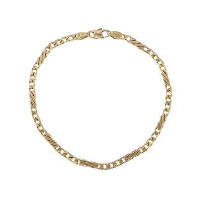 Lot 125 - Unoaerre, an 18ct gold flat figaro-link...