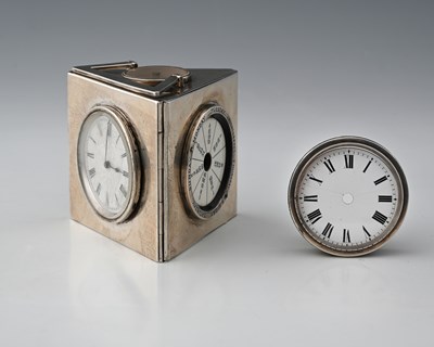 Lot 400 - An Edwardian silver desk compendium, of...