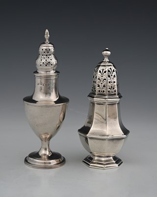 Lot 281 - A Victorian Britannia Standard octagonal...