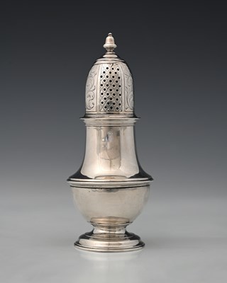 Lot 321 - Scotland, a George II Scottish silver caster,...