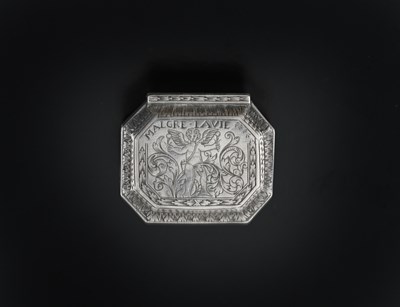 Lot 122 - A late 17th-century silver cut-cornered...