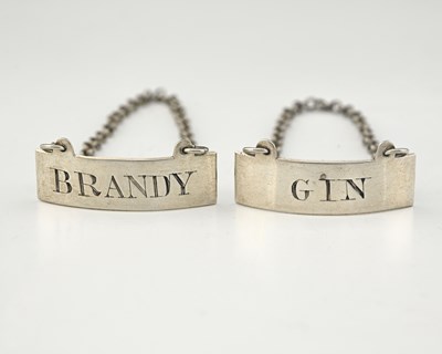 Lot 202 - A pair of George III Scottish silver plain...