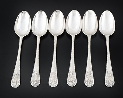 Lot 19 - Ireland, a set of six George III Irish silver...