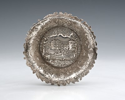 Lot 258 - A Victorian silver castle top swing handle...