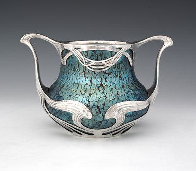 Lot 486 - Loetz, a Secessionist iridescent glass and...