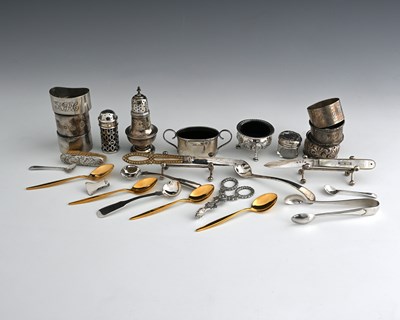 Lot 93 - A set of four silver gilt WMF 800 standard...