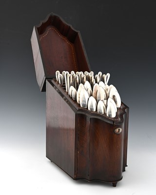 Lot 408 - A harlequin group of silver flatware, Old...