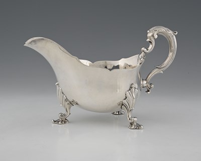 Lot 359 - An early Victorian single silver sauceboat,...
