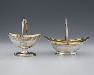 Lot 356 - A George III silver bright-cut sugar basin of...