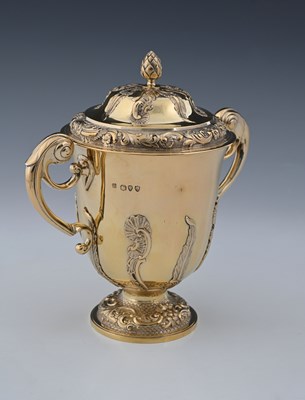 Lot 421 - A late Victorian silver-gilt two-handled cup...