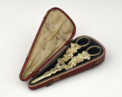 Lot 28 - A cased individual pair of George IV...