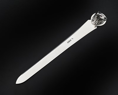 Lot 288 - A George V silver letter opener or paper knife,...