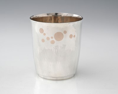 Lot 483 - Leslie G. Durbin, a mixed-metal silver beaker,...