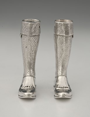 Lot 379 - Theo Fennell, a pair of novelty silver...