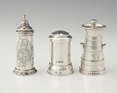 Lot 276 - A Victorian silver novelty pepper grinder, in...