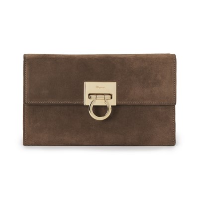 Lot 461 - Salvatore Ferragamo, a Gancini Chain Clutch handbag.