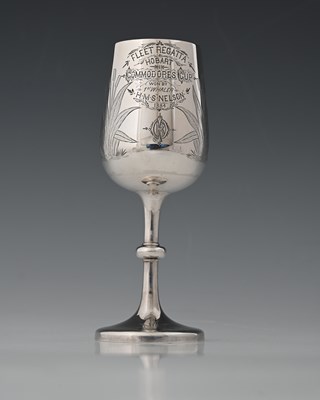 Lot 260 - A Victorian silver prize goblet, Birmingham...
