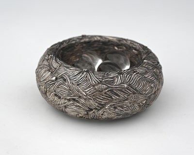 Lot 372 - A Victorian silver novelty dish or paperweight,...
