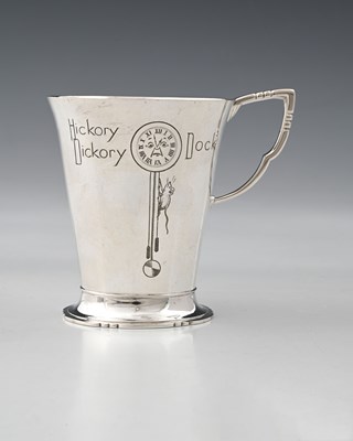 Lot 577 - R.E. Stone, a child's silver mug, engraved...