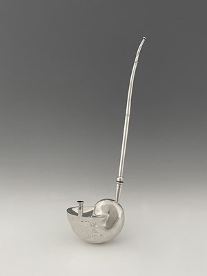 Lot 392 - A Victorian silver hookah or water pipe base...