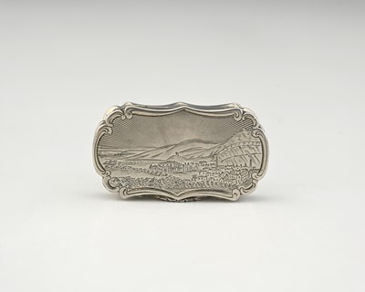 Lot 82 - A Victorian silver castle top vinaigrette,...