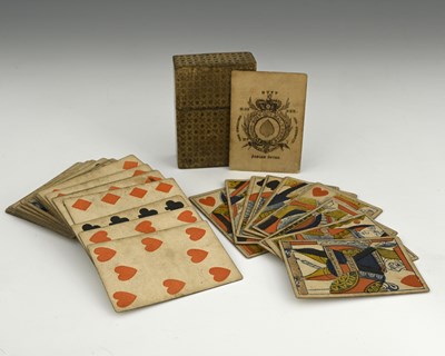 Lot 240 - Josiah Stone, a complete deck of George III...