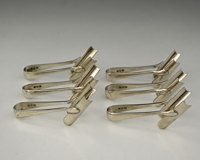Lot 538 - Asprey, a cased set of six Art Deco style...