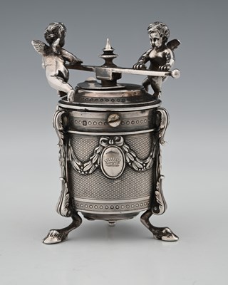 Lot 382 - A French first standard silver-mounted pepper...