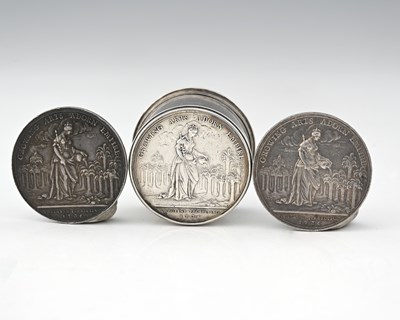 Lot 681 - Jernegan's Lottery interest, a box and cover,...