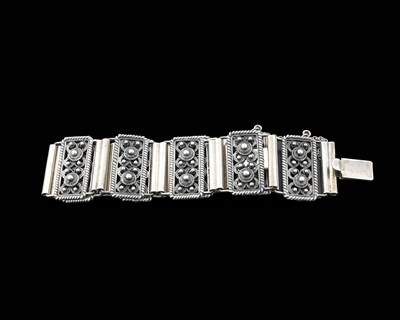 Lot 58 - Finn Jensen, a Norwegian silver bracelet
