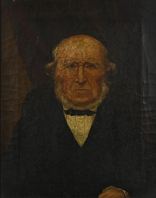 Lot 335 - American School, mid-19th Century, portrait of...