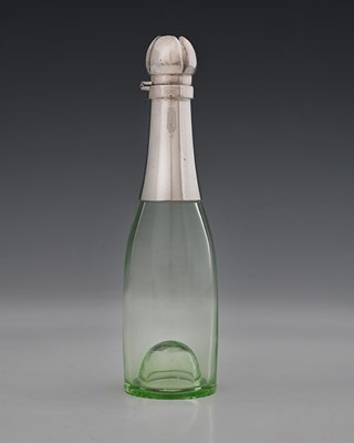 Lot 293 - A miniature novelty silver-mounted liqueur...