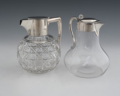 Lot 503 - A George V silver-mounted claret jug, with...