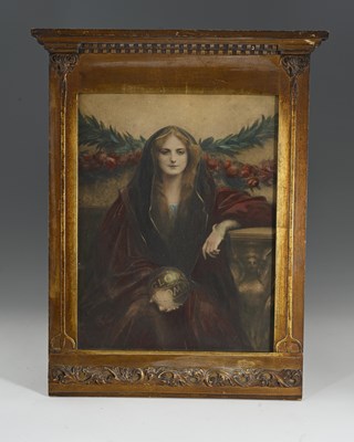Lot 275 - An Arts & Crafts gilt wood frame, early 20th...