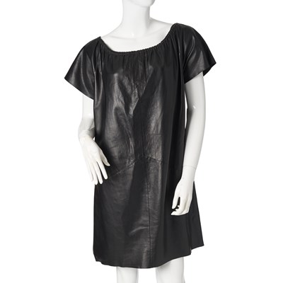 Lot 339 - Fendi, a black Nappa leather dress.