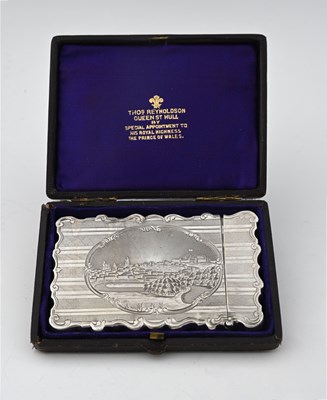 Lot 76 - Nathaniel Mills, a cased Victorian silver...