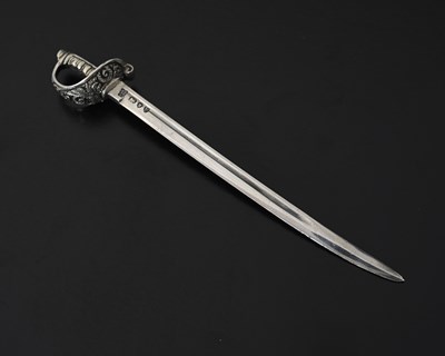 Lot 220 - A Victorian silver novelty paper knife or...