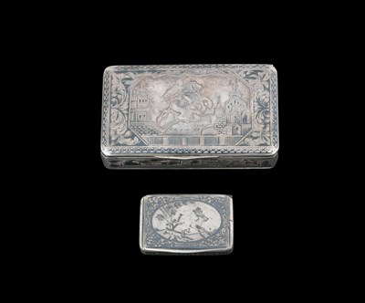 Lot 85 - A nineteenth-century Russian silver niello...
