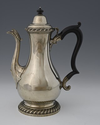 Lot 599 - An eighteenth-century Paktong coffee pot, the...