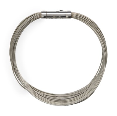 Lot 466 - Tiffany & Co., a silver multi-strand wire bracelet.