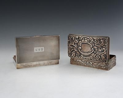 Lot 376 - An Elizabeth II silver cigarette box, of...