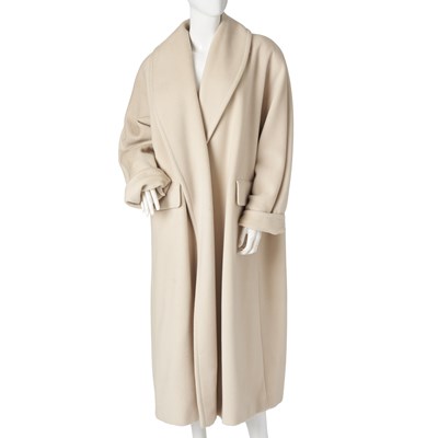 Lot 418 - Max Mara, a cream wool/cashmere coat.