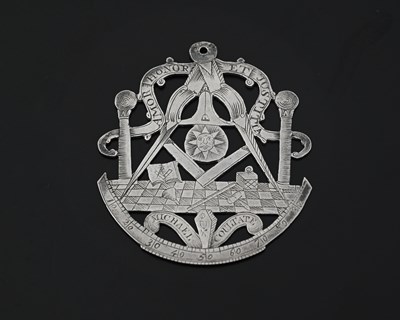 Lot 696 - An 18th-century unmarked silver pierced and...