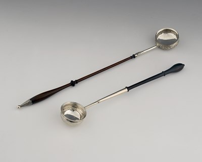 Lot 39 - A George IV Scottish wooden-handled silver...